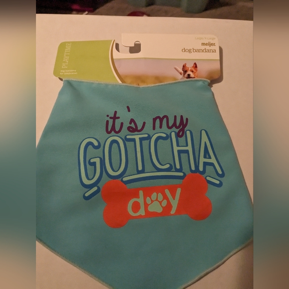Gotcha Day Dog Bandana Brand New with tags multiple sizes available - Picture 7 of 8